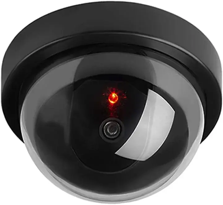 Caméra Factice Sécurité Dôme LED