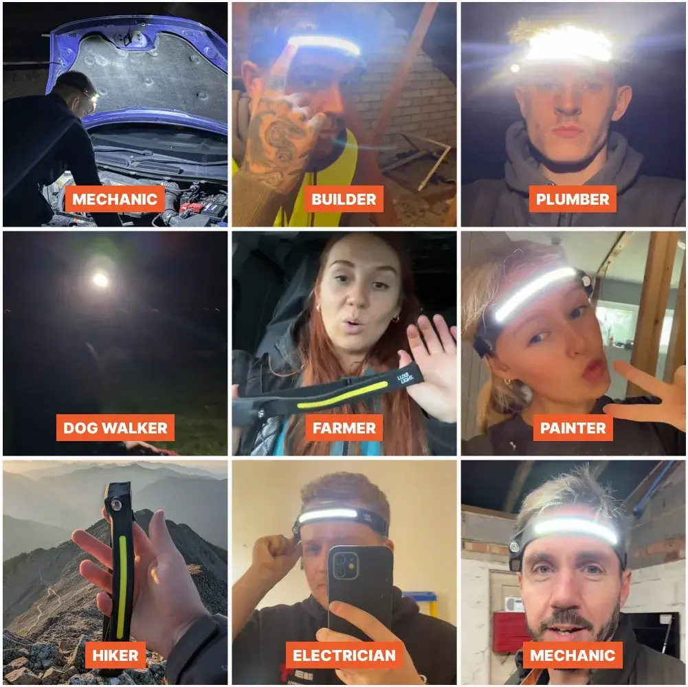 Mosaïque d'usages : mécanicien, fermier, électricien, randonneur